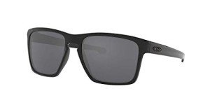 Oakley Sliver XL Rectangular Sunglasses - Polished Black/Grey