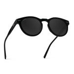 WearMe Pro Polarized Retro Round Sunglasses - Black