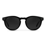 WearMe Pro Polarized Retro Round Sunglasses - Black
