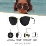 WearMe Pro Women's Oversized Cat Eye Sunglasses