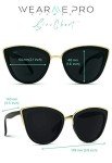 WearMe Pro Women's Oversized Cat Eye Sunglasses