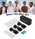 MEETSUN Polarized UV400 Sunglasses - 3 Pack