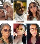 AEVOGUE Oversized Rimless Designer Sunglasses for Women