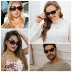 FEISEDY Vintage Square Polarized Sunglasses - Havana