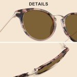 Chic Polarized Pink Tortoise Sunglasses for Women