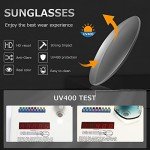 AEVOGUE Oversized Rimless Designer Sunglasses for Women