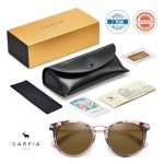Chic Polarized Pink Tortoise Sunglasses for Women