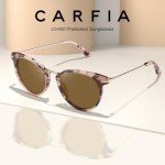 Chic Polarized Pink Tortoise Sunglasses for Women