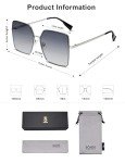 Trendy Oversized Square Sunglasses for Women