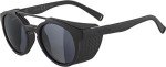 ALPINA Black Matte Oval Designer Sunglasses