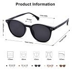 SOJOS Polarized Round Vintage Sunglasses for Everyone