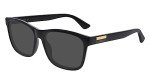 Gucci Classic Round Sunglasses in Black/Grey 57mm