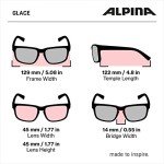 ALPINA Black Matte Oval Designer Sunglasses