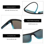 ZENOTTIC Men’s Polarized Square Sunglasses with UV400 Protection