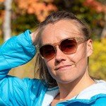 Tifosi Svago Sunglasses - Crystal Champagne & Brown Gradient