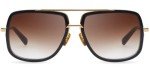 Dita Mach-One 18K Gold Sunglasses - Black/Brown