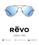 Revo Raconteur II Polarized Metal Aviator Sunglasses