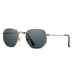 Pro Acme Hexagonal Small Square Sunglasses - Gold
