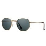 Pro Acme Hexagonal Small Square Sunglasses - Gold