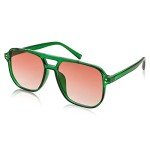 Retro Square Aviator Sunglasses for Men and Women