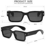 Trendy Black Square Sunglasses for All Styles