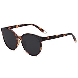 SOJOS Oversized Round Vintage Sunglasses in Tortoise