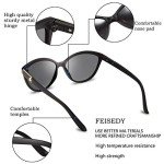 FEISEDY Women's Polarized Cat Eye Sunglasses