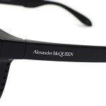 Alexander McQueen AM 0295 SK-001 Black Grey Sunglasses