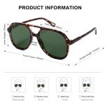 Trendy Retro Polarized Aviator Sunglasses for All