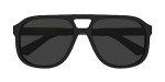 Gucci GG1188S Black/Grey Polarized Pilot Sunglasses