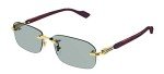 Gucci GG1221S Gold/Green Men's Sunglasses