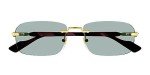 Gucci GG1221S Gold/Green Men's Sunglasses