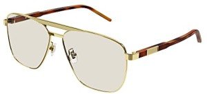 Gucci GG1164S Gold/Yellow Vintage Men's Sunglasses
