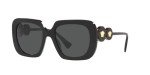 Versace Black Frame Women's Sunglasses, Dark Grey