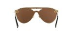 Versace Women's Gold Frame Sunglasses with Brown Lenses
