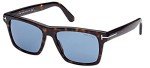 Tom Ford Bucky-02 Dark Havana/Blue Sunglasses