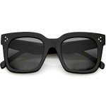 Oversized Retro Square Sunglasses for Women