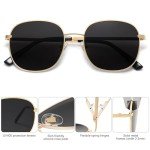 SOJOS Trendy Square Gold Sunglasses for All