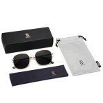 SOJOS Trendy Square Gold Sunglasses for All