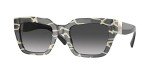 Valentino Women's Round Black & White Sunglasses