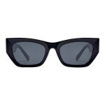 Trendy Black/Grey Rectangle Cateye Sunglasses SJ2296