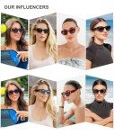 Trendy Black/Grey Rectangle Cateye Sunglasses SJ2296