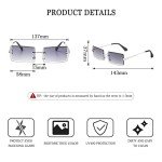 NIEEPA Fashion Rectangle Tinted Sunglasses for Everyone