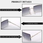 NIEEPA Fashion Rectangle Tinted Sunglasses for Everyone