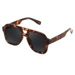 FEISEDY Vintage Double Bridge Aviator Sunglasses