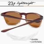 Joopin Large Brown Polarized Sunglasses for Men