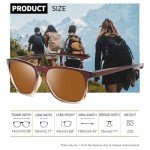 Joopin Large Brown Polarized Sunglasses for Men