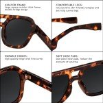 FEISEDY Vintage Double Bridge Aviator Sunglasses