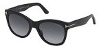 Tom Ford Wallace Women’s Sunglasses in Shiny Black/Grey