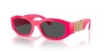 Versace Men’s Fuchsia Frame Sunglasses with Grey Lenses
